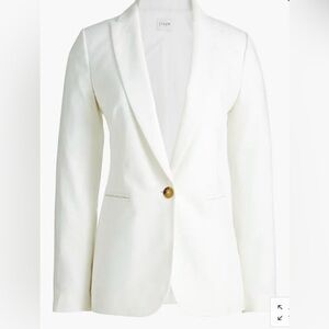 J crew linen cotton blend Holland blazer